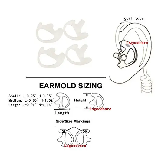 Clear-5-Pair-Medium-Silicone-Earmold-Earbud-for-all-Two-Way-Walkie-Talkie-Radio-Air-Acoustic (1)