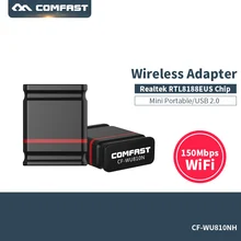 Беспроводной WiFi адаптер 150 Мбит/с USB Wi-Fi Сетевая карта Мини WiFi адаптер RTL8188EU USB WiFi приемник Адаптер Wi Fi 802.11b/g/n