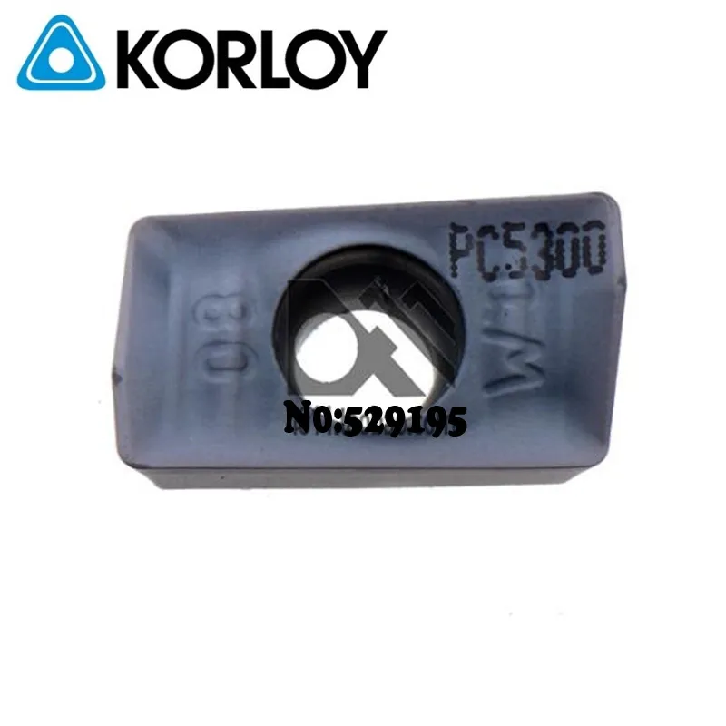 Оригинальные вставки Korloy твердосплавные PC5300 для обработки стали APMT 1604 APMT1604 PDSR