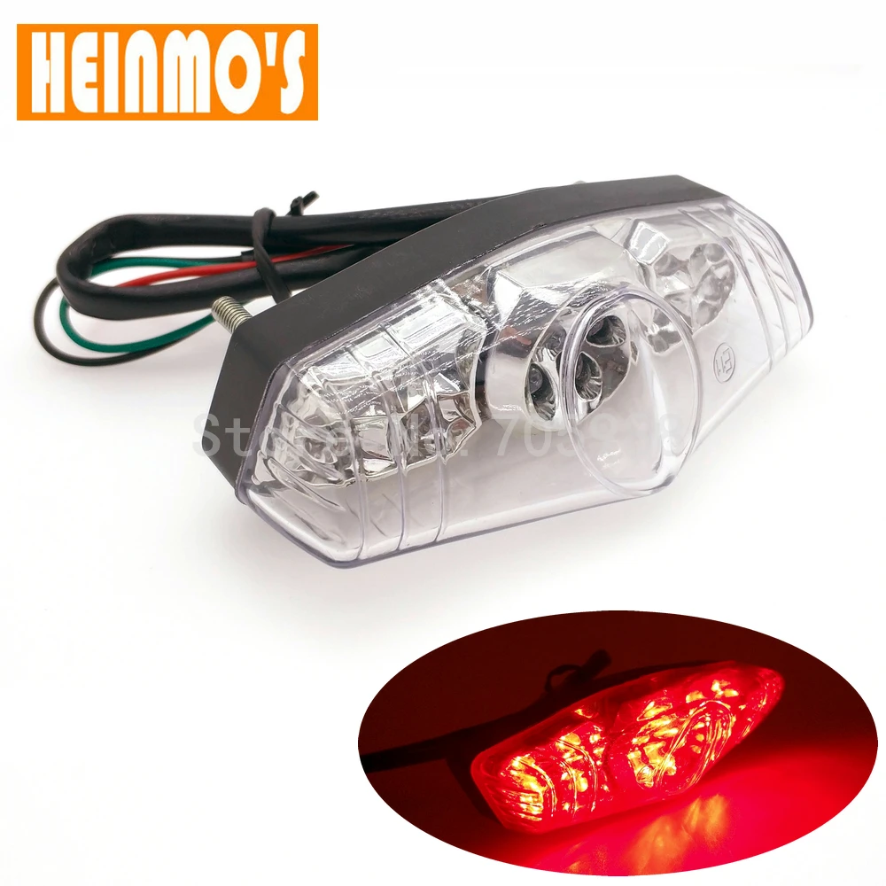 Motocross Motorcycle LED Indicatores Flasher Motorbike Rear Brake Stop