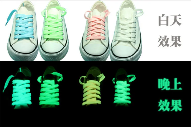 10 пар/лот 100 см светильник светящиеся шнурки светится в темноте детская для взрослых неоновые ночной Светильник кружева обуви светодиодный вечерние украшения