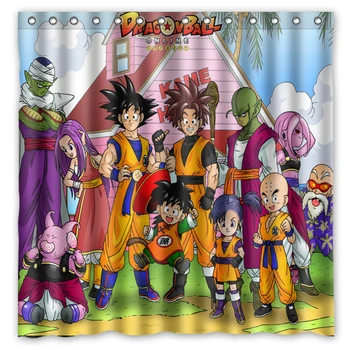 

Novelty Bathroom Products!Dragon Ball Printed Waterproof Polyester Shower Curtain/Bath Curtain( 180X180CM)
