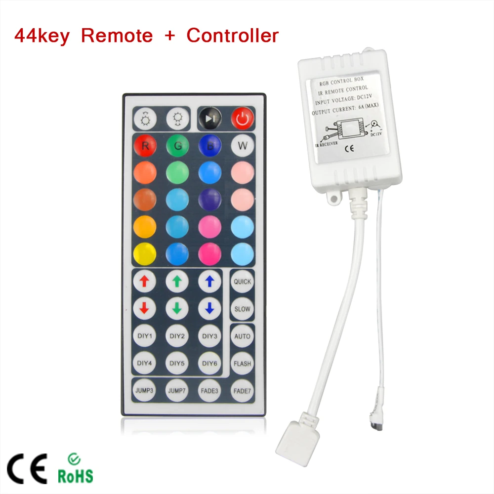 12V 24 клавиши/44 ключ RGB ИК пульт дистанционного управления; 2,4G RF сенсорный экран дистанционного RGB/RGBW контроллер для светодиодной ленты светильник аксессуары