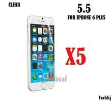 5pcs Clear Screen Protector Cover Front Screen Protector Film for Iphone 6 Plus 5 5 Without