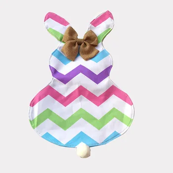 

Easter Festival Flag Cute Rabbit Hanging flags banner Garland for Easter wedding party Decoration Home Garden Ornaments
