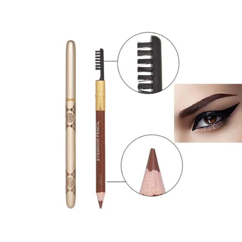 New 1PC Eyebrow Pencil Beautiful Professional Makeup Eyebrow Enhancer Durable Waterproof Long Lasting Dark Brown Eye Brow Pen New 1PC Eyebrow Pencil Beautiful Professional Makeup Eyebrow Enhancer Durable Waterproof Long Lasting Dark Brown Eye Brow Pen