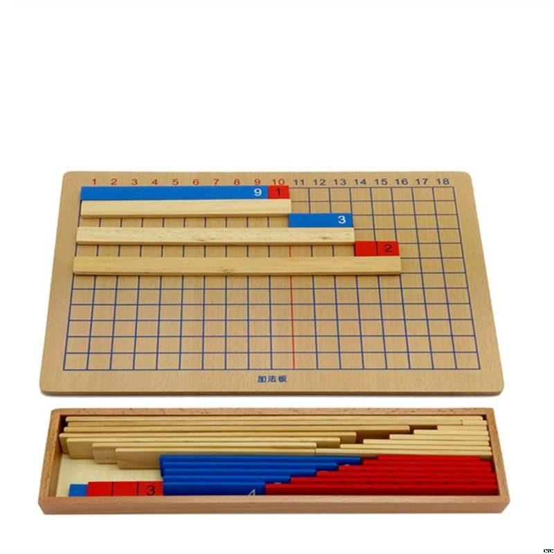 Монтессори сложение и вычитание деревянные панели игрушки калькулятор и математика Образовательные Дети Школа семья