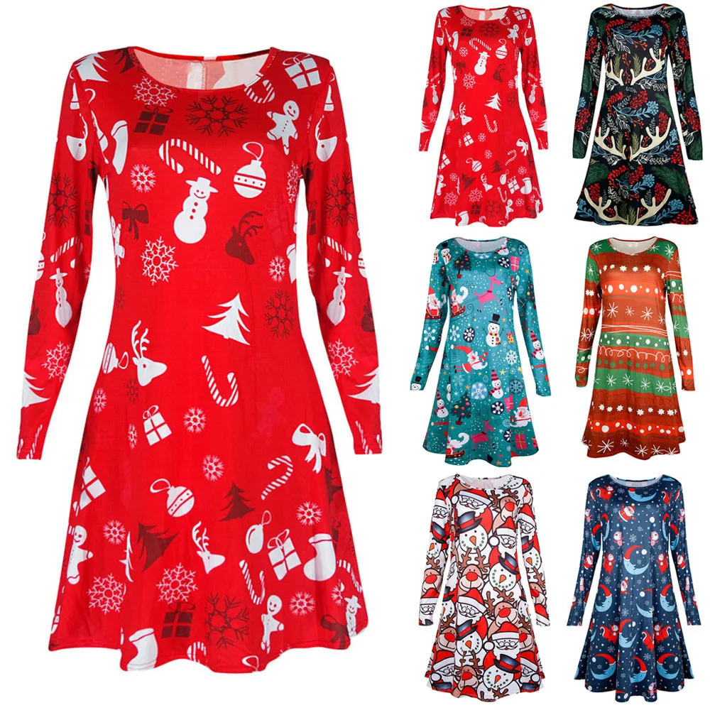 

Christmas Family Matching Outfit Mom Kid Dress Women Casual Toddler Party 2017 For Girls Children's BFOF