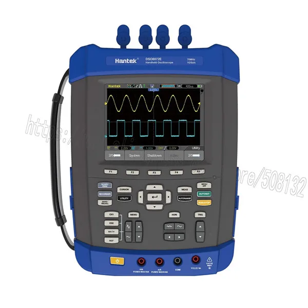 

Hantek DSO8072E/DSO8102E/DSO8152E/DSO8202E Handheld Oscilloscope 2M Memory Depth,6000 Counts DMM+DSO+ AFG 1GS/s 70-200MHz