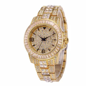 

Hot Selling Watches dropshipping Luxury Fashion Diamonds watch for men quartz waterproof role steel wrist watch canada best 2019