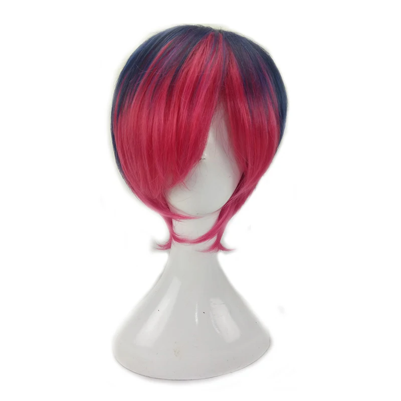 HAIRJOY синтетические волосы Noragami Yato фиолетовый парик для косплея короткие прямые парики термостойкие 6 цветов