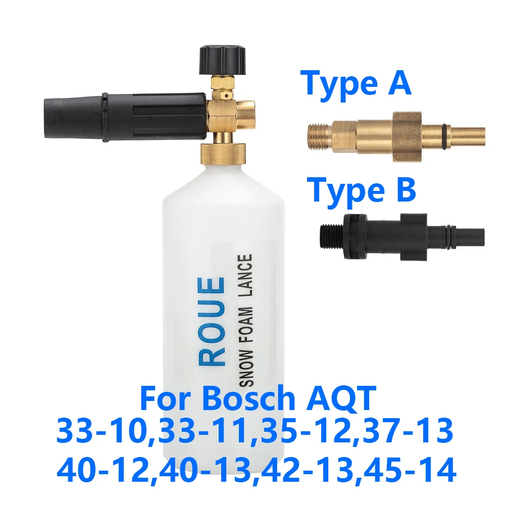Foam Generator/ Foam Nozzle/ High Pressure Soap Foamer for BOSCHE Pressure Washer Car Washer Snow Foam Lance Foam Generator/ Foam Nozzle/ High Pressure Soap Foamer for BOSCHE Pressure Washer Car Washer Snow Foam Lance