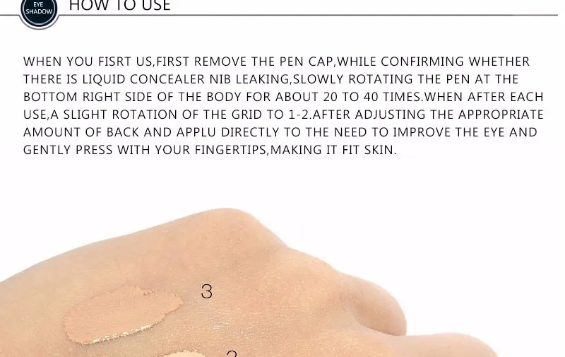 UBUB 3 Colors Face Makeup Concealer Cream Brush Convenient Rotary Concealer Brush Professional Foundation Concealer Makeup Brand (9)
