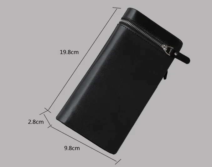 

2018 Fashion PU Leather Mens Wallets Brand Zipper Designed Waterproof Long Men Purse Male Clutch Vintage Wallet Card Holder L293