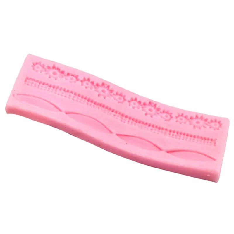 JX-LCLYL New Silicone Flower Strip Ribbon Fondant Mold Cake Decorating Craft DIY Mould