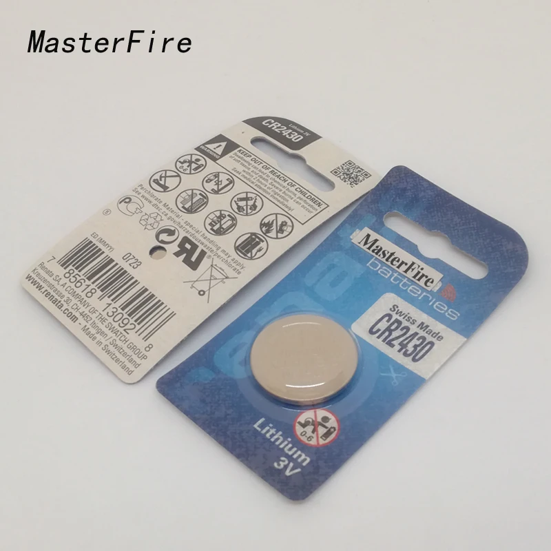 4 шт./лот новая Оригинальная батарея MasterFire cell renata cr2430 Автомобильный контроллер 3 в