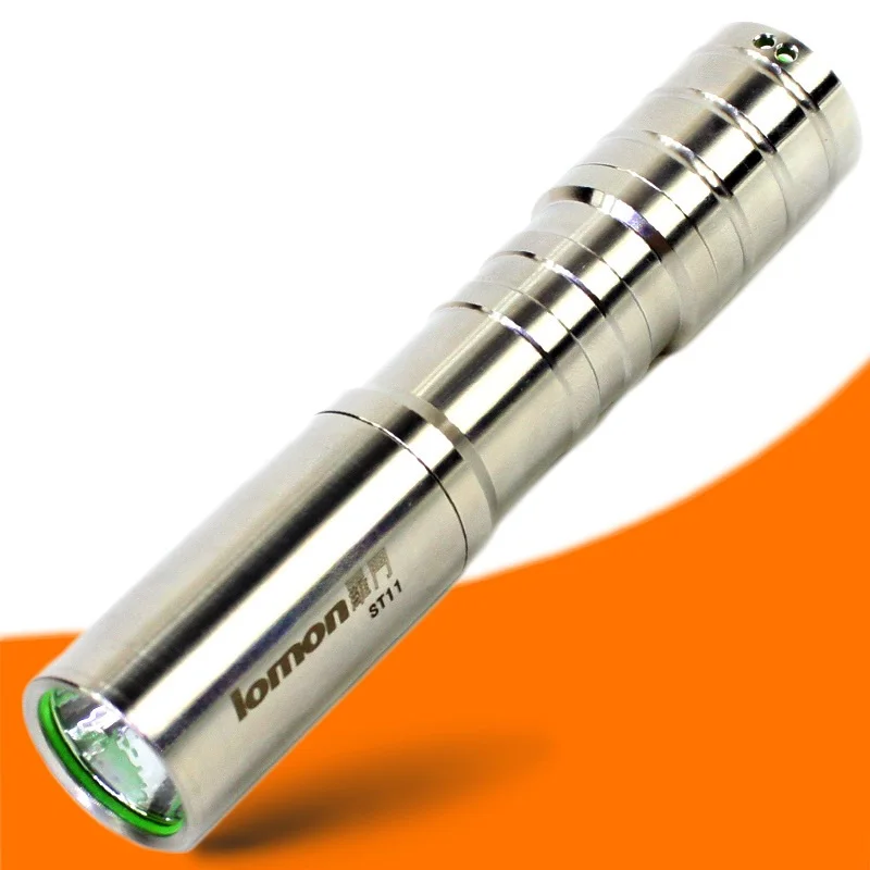 Lomon 9011 Aluminum alloy stainless steel mini torch 18650 battery 3