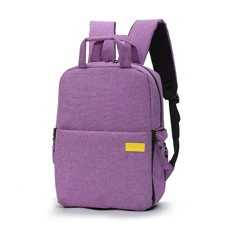 SANGER водонепроницаемый чехол для камеры Многофункциональный Рюкзак SLR специализированная фотография двойной наплечный объектив сумка для Nikon Canon sony - Цвет: Фиолетовый