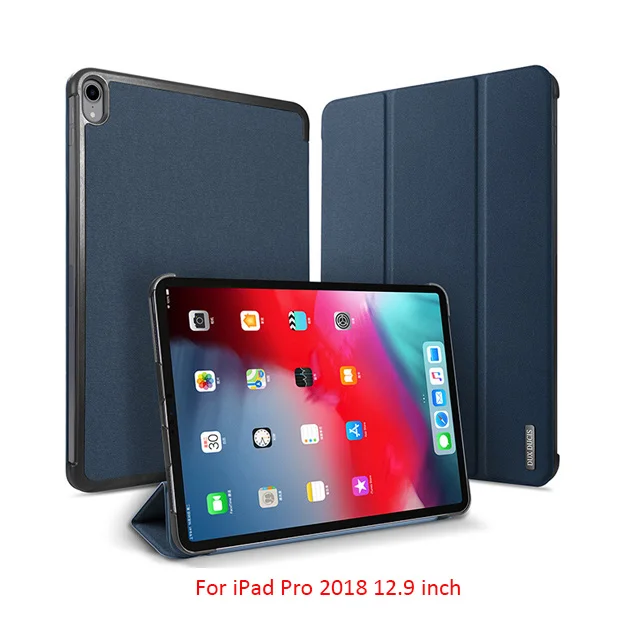 Магнитный чехол DUX DUCIS для iPad Pro 11, кожаный флип-чехол для iPad Pro 11 12,9 дюймов, защитный чехол для планшета Etui, новинка - Цвет: Blue