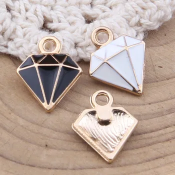 

yage 15*13mm 100pcs alloy colorful shape enamel charms for bracelet