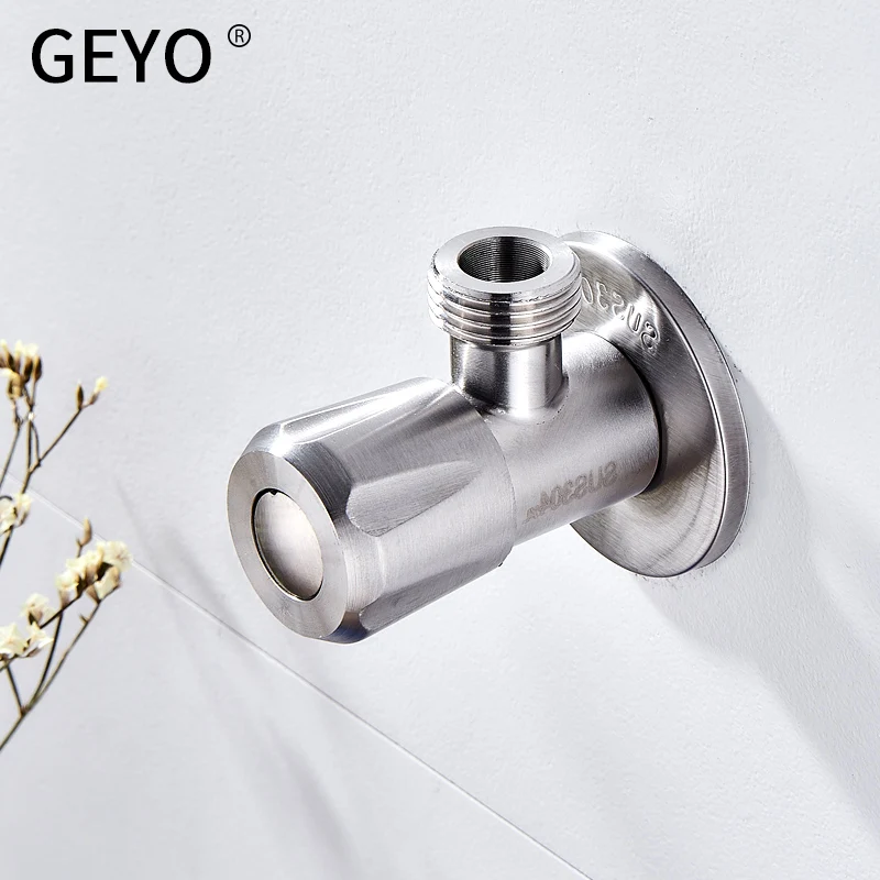 GEYO Outlet SUS 304 угловой клапан из нержавеющей стали кухонные аксессуары для ванной