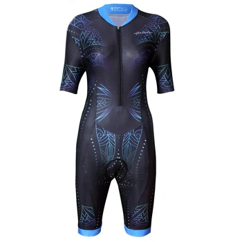 

Women's Short Sleeve Cycling Bodysuit Lightweight Quick Drying Bike Clothing Outdoor Sports Summer Breathable Bicycle Bodysuits