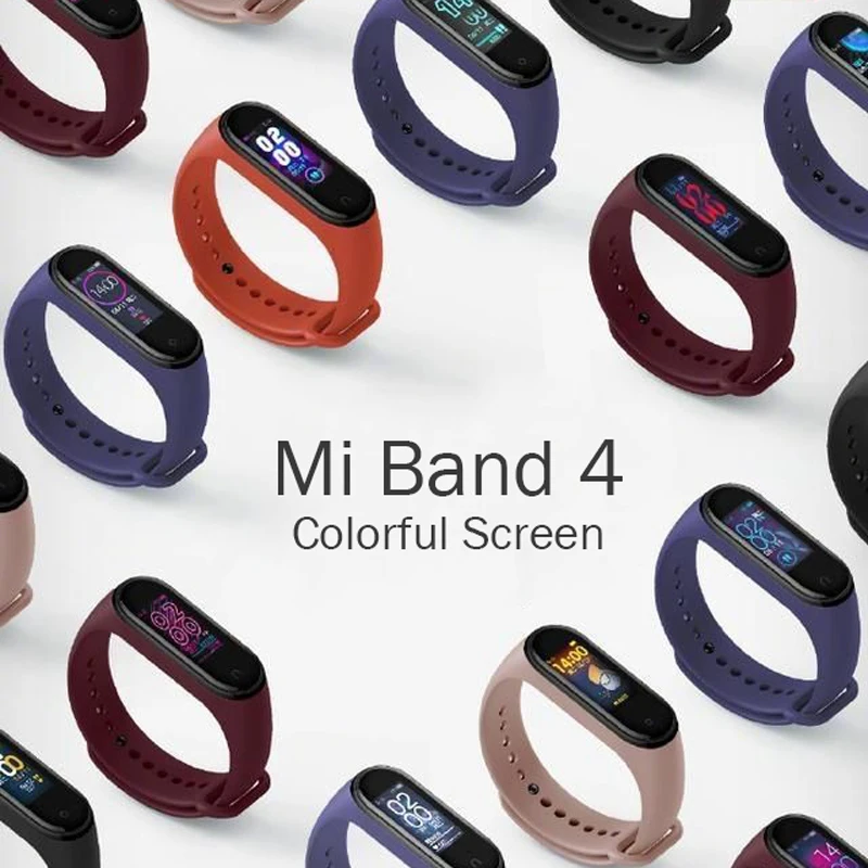 Глобальная версия, Xiaomi mi, 4 банда4, браслет, трекер, mi band 4, умный браслет, браслет, цветной AMOLED экран, пульсометр