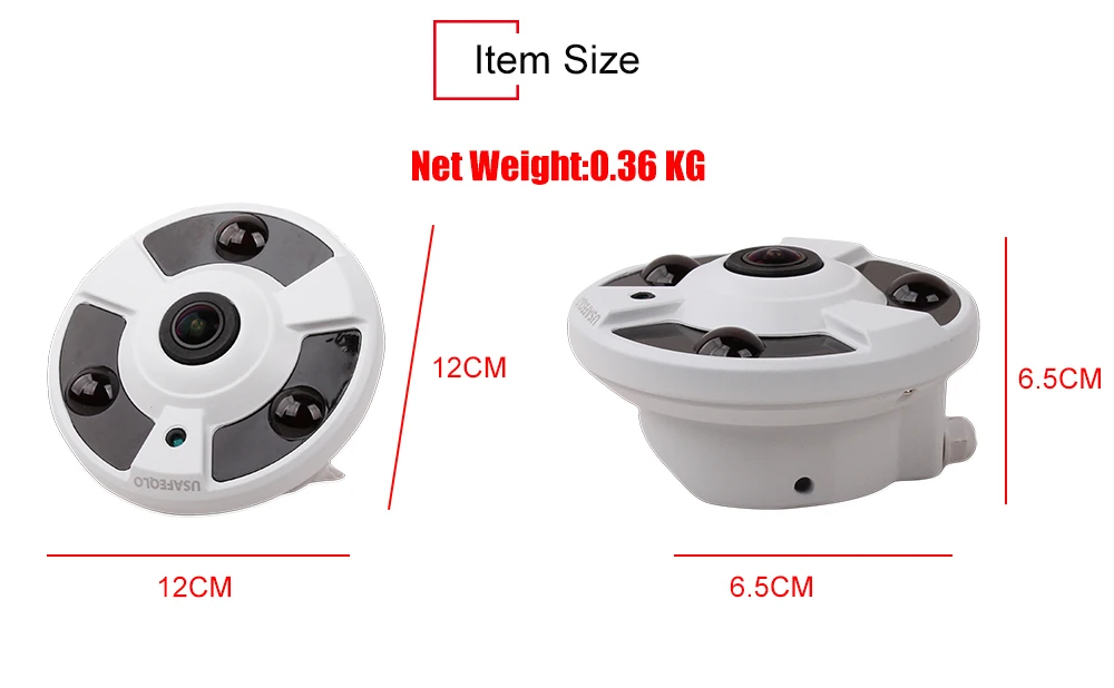 Камера видеонаблюдения рыбий глаз 720 ТВЛ 960 МП 1080P/P|high definition surveillance camera|ahd cctv