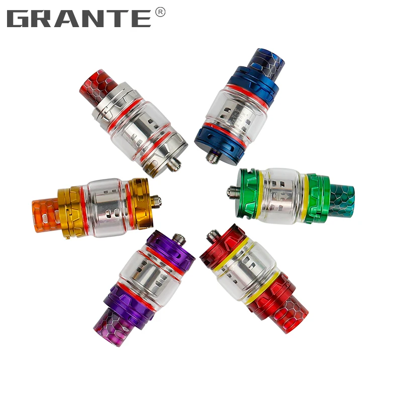 Grante TFV12 Prince Atomizer With 810 Drip Tip 8ml Top Filling 510 Atomizer TFV12 Prince Dual Coil Vape Vaporizer Tank Grante TFV12 Prince Atomizer With 810 Drip Tip 8ml Top Filling 510 Atomizer TFV12 Prince Dual Coil Vape Vaporizer Tank