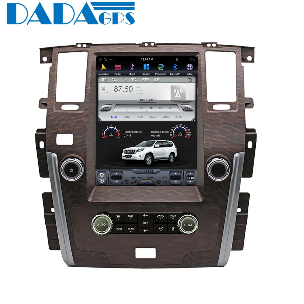 Discount 12.1"Tesla style Android 6.0 Car GPS Map Navigation For NISSAN PATROL 2010-2018 multimedia radio tape recorder No dvd 5