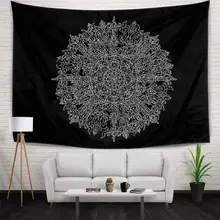Tapestry Mandala Hippie Bohemian Tapestries Wall Hanging Flower Psychedelic Tapestry Living Room Decorative Banner 51″x59″
