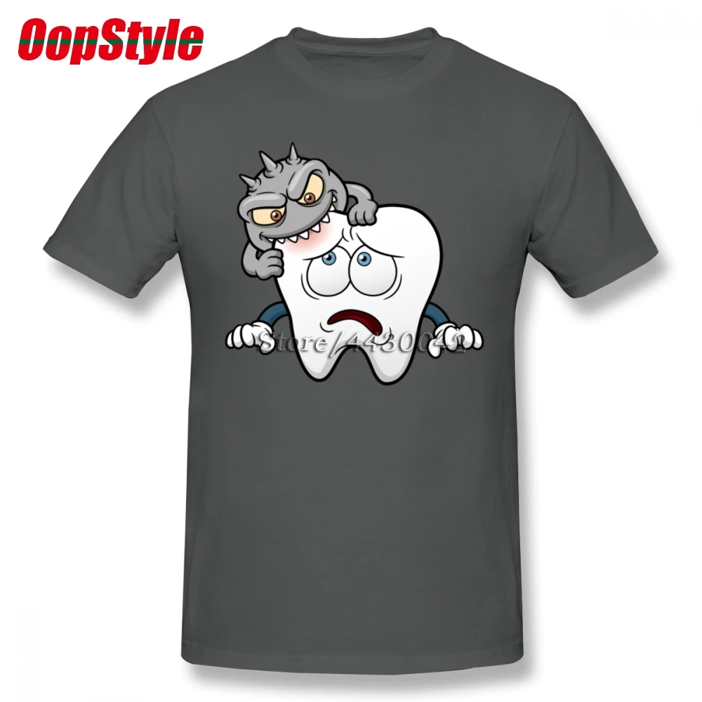 

Dentist Funny Tooth T-shirt For Men Plus Size Cotton Team Tee Shirt 4XL 5XL 6XL Camiseta