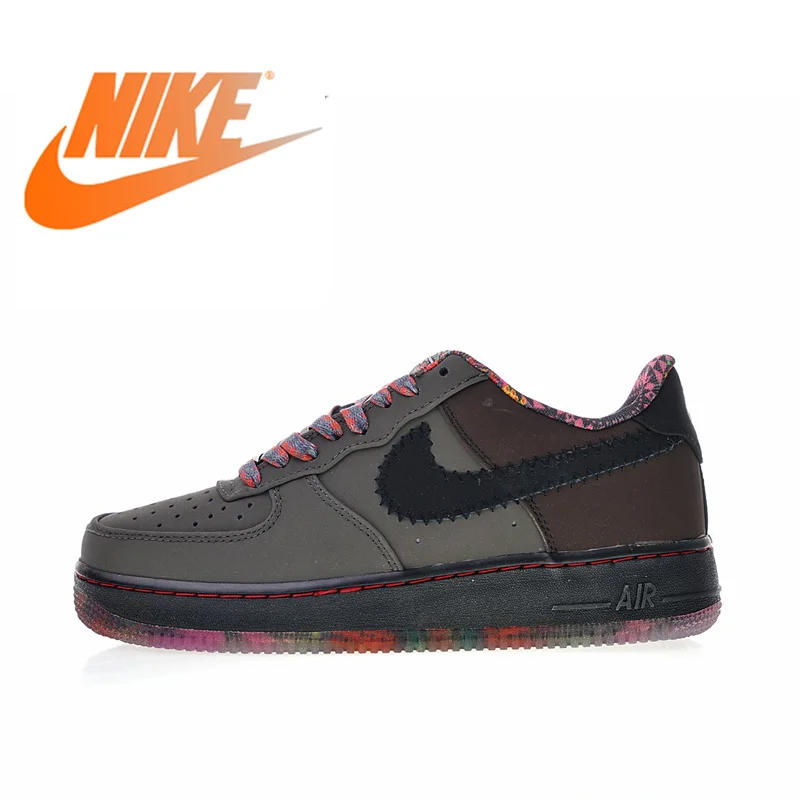 

Original Authentic Nike Air Force 1 Premium Black History Month Men's Skate Shoes Outdoor Sports Shoes Trend Fashion 453419