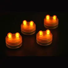 100 шт./лот Два водонепроницаемых подводная Светодиодная свеча свет для weding вечерние украшения