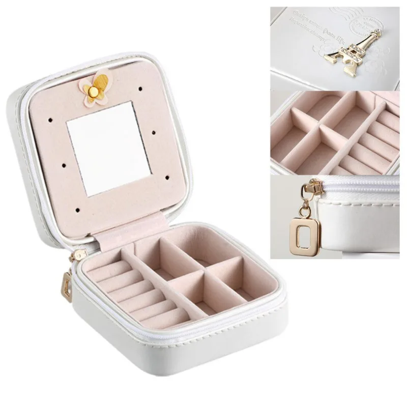 

Jewelry Box Travel Comestic Jewelry Casket Organizer Makeup Lipstick Storage Box Beauty Container Necklace Birthday Gift