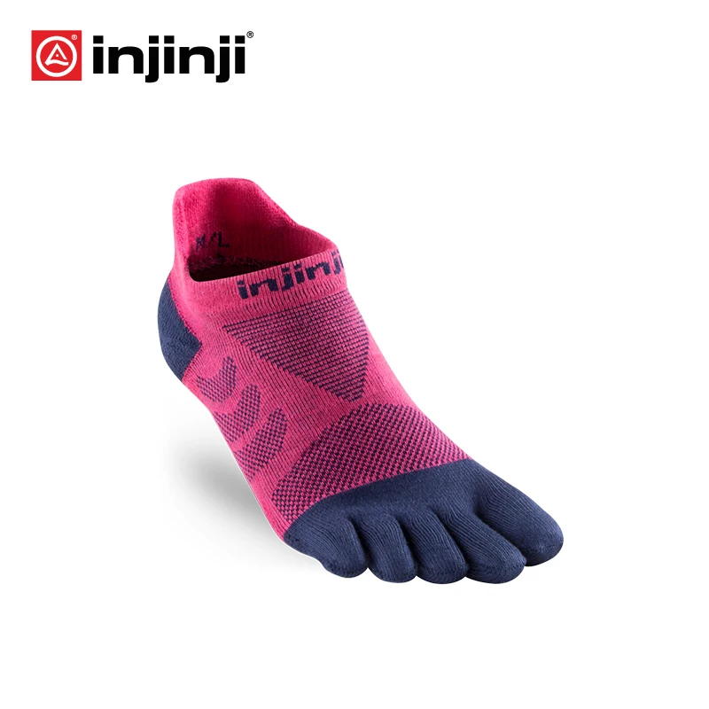 Injinji Toe носки беговые легкие не-шоу CoolSpec пять пальцев Бег Велоспорт Йога Пилатес Футбол носки женские - Color: 201111 PNV