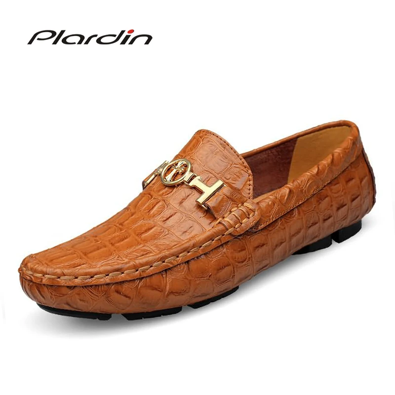 Plardin/брендовые модные стильные Мягкие Мокасины мужские лоферы высокого качества