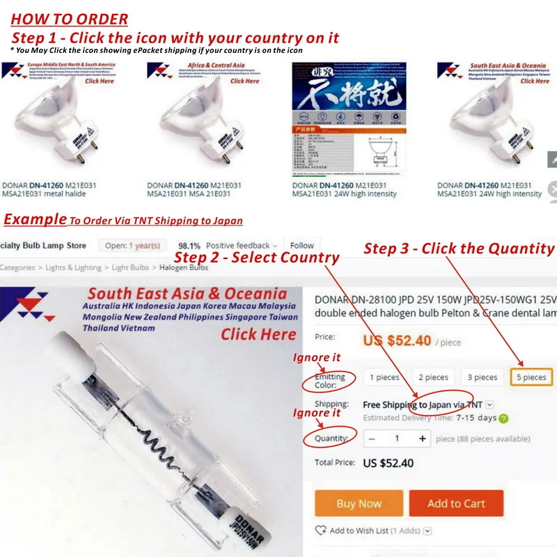 DN-29053 EFM 8 V 50 W 64607 6847 8V50W MR16 GZ6.35 галогеновая Лампочка 8 мм проектор микропланшет-ридер MK3 Стоматологическая лампа для светоотверждения