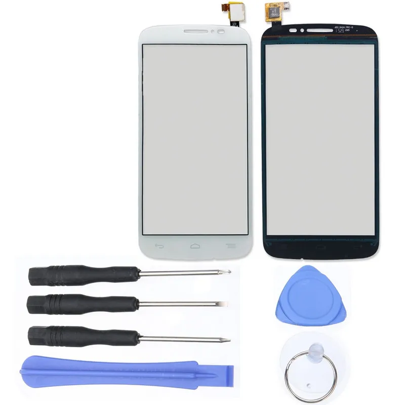 

1 Set White Replacement Touch Screen Digitizer Part For Alcatel One touch C7 7041 7040 7040D 7041X with Tools Accessories