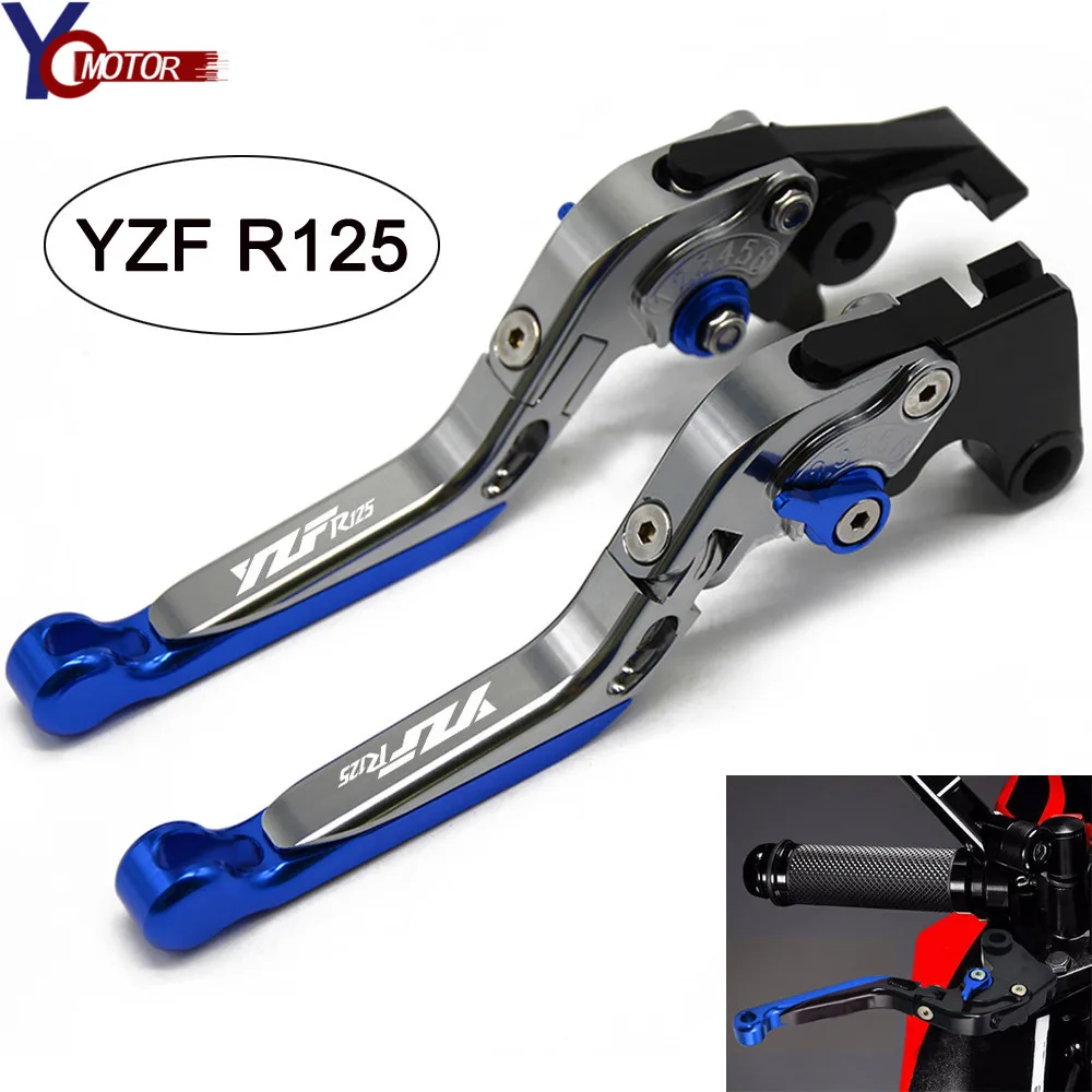 ЧПУ Регулируемая Складная мотоцикл тормоза сцепления рычаги для Yamaha YZF R125 R 125 2008