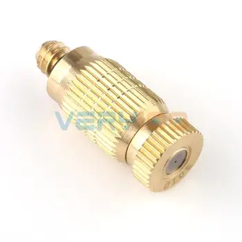 

High Quality 10pcs High Pressure Brass Fog Mist Nozzle Fogging Spray Head 10/24 Male Threaded 0.1/0.15/0.2/0.3/0.4/0.5mm