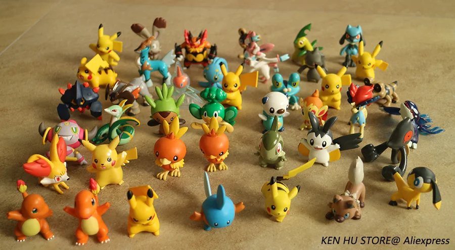 Pokemon Original Fennekin Squirtle Charmander Froakie pokemon Pkchu anime action toy figures Collection model toys 2