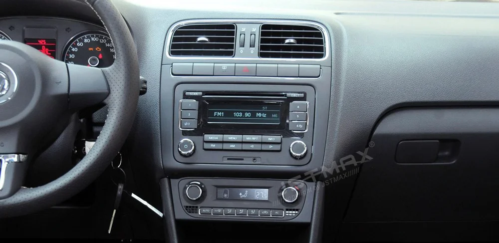 Cheap JSTMAX 10.2" Android 8.0 car dvd radio player for  VW New Polo 2012 2013 - 2016 gps navi Octa Core 4GB 32GB Auto Stereo(NO dvd) 2