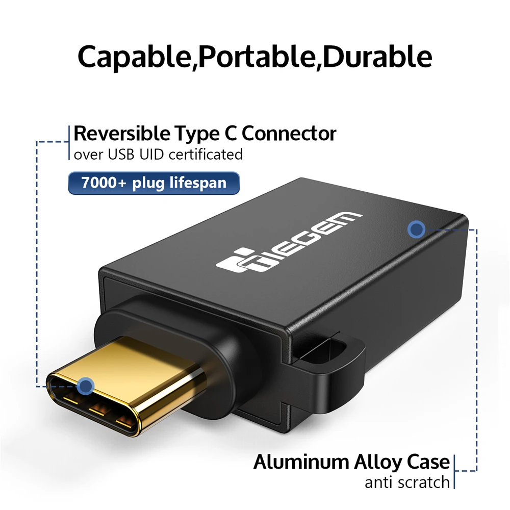 Адаптер TIEGEM Type C на USB 3 0 OTG Кабель адаптер конвертер для One plus 6T 5 Xiaomi mi 8 Huawei OTG|otg usb