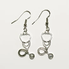 Модные женские серьги докторский стетоскоп шприц медицинская сумка стоматологический Ангел ухо Красивая подвеска медсестры друзья любимый подарок