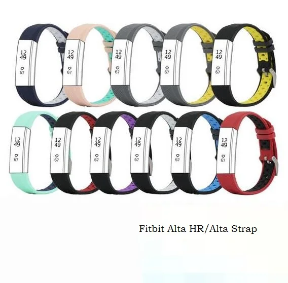 

High Quality Soft Silicone Watchband Replacement Wrist Band Strap Clasp For Fitbit Alta HR Smart Wristband Watch