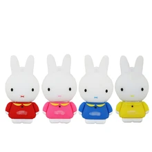 Top Quality Cartoon Mini Rabbit USB Flash Drive Key PenDrive 2GB 4GB 8GB 16GB 32G 64G USB 2.0 Flash Drive Memory Stick Gift