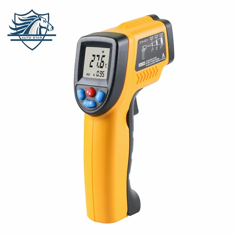 

Digital IT100 Laser LCD Display Non-Contact IR Infrared Thermometer -50 to 380 C Auto Temperature Meter Sensor Gun Point