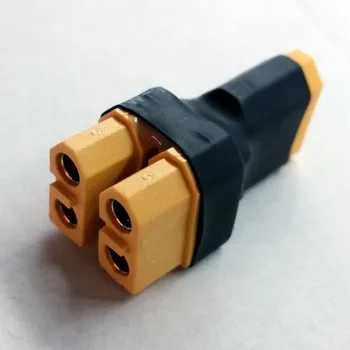 

XT60 Parallel Conversion Plug battery Adapter XT60 male to 2 Female Parallel Battery Connector XT60 Adapter 5pcs/l