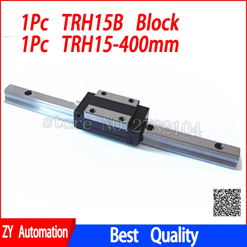 

New linear guide rail TRH15 400mm long with 1pc linear block carriage TRH15B or TRH15A CNC parts